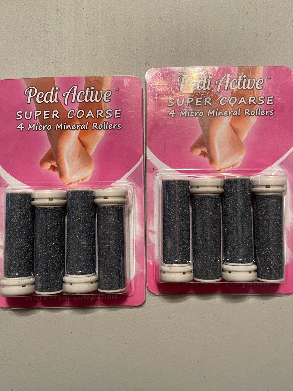Super Coarse Micro Minerals Refill Rollers - Black 8ct
